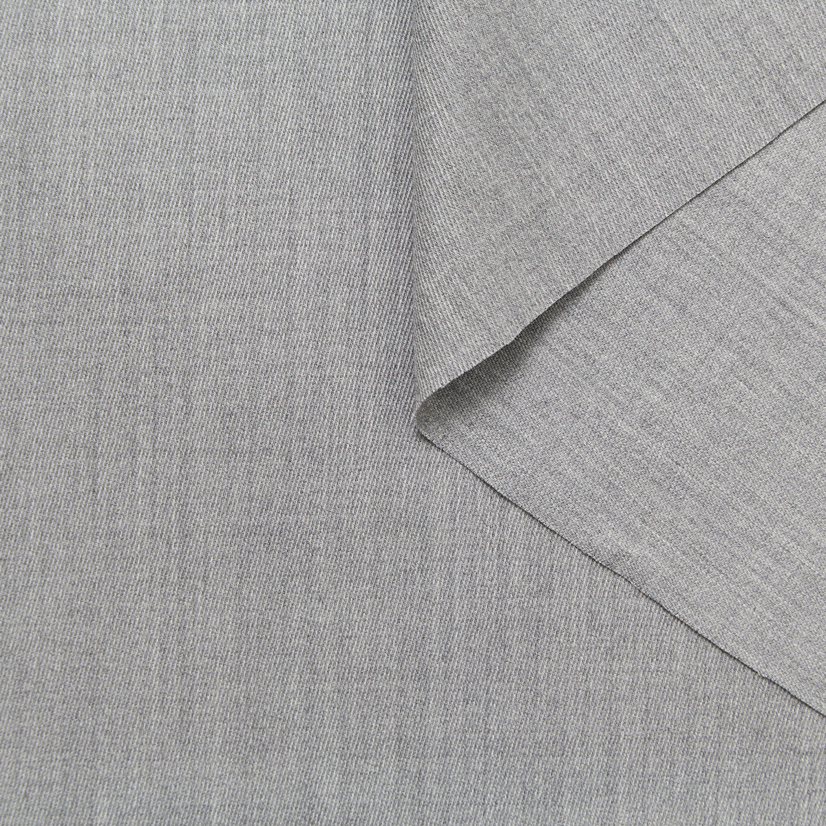 Medium twill melange from pure new wool in silver grey colour