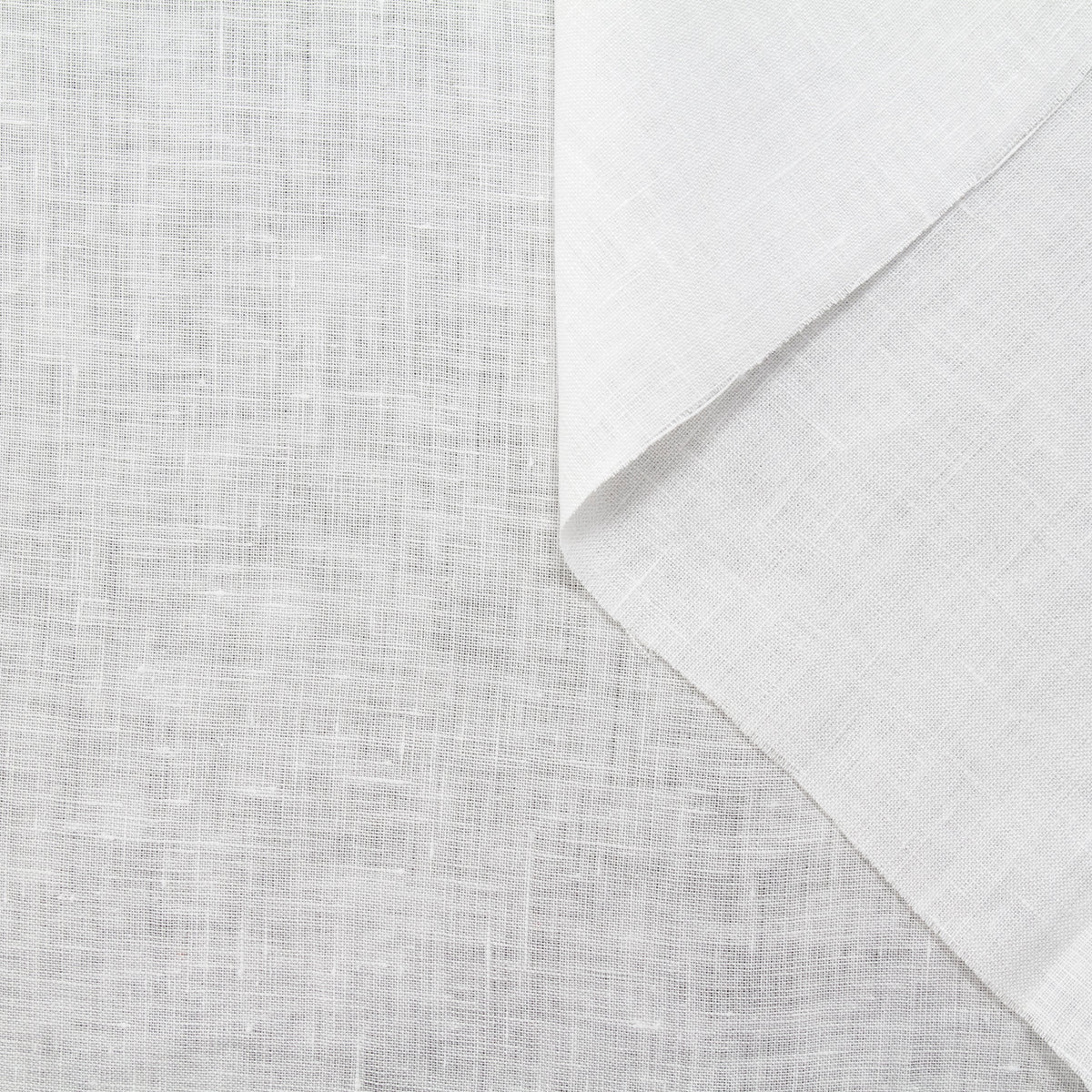 Cotton Ball White Solid Texture Linen Upholstery Fabric by The Yard