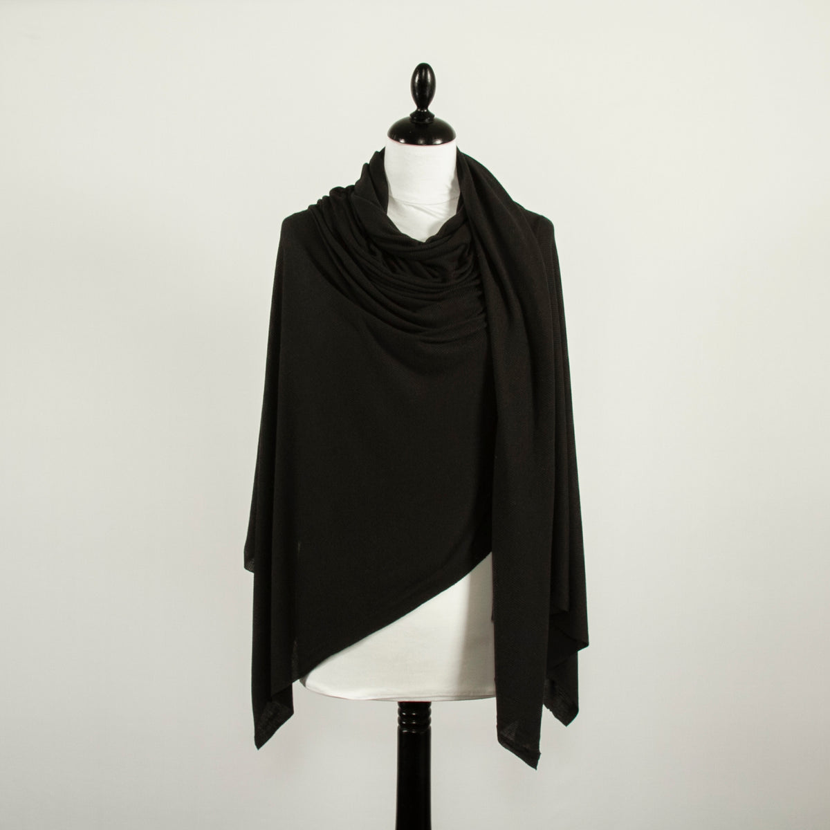 Fabric viscose/elastane Jersey Black -  Finland