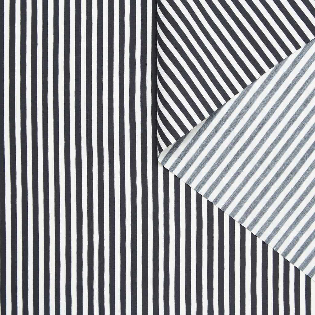 T24B08940 | Stripe 5mm Cotton & Silk Poplin