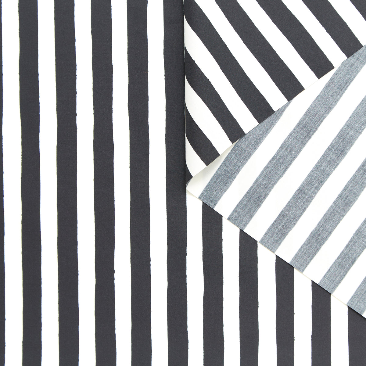 T24B08941 | Stripe 13mm Cotton & Silk Poplin