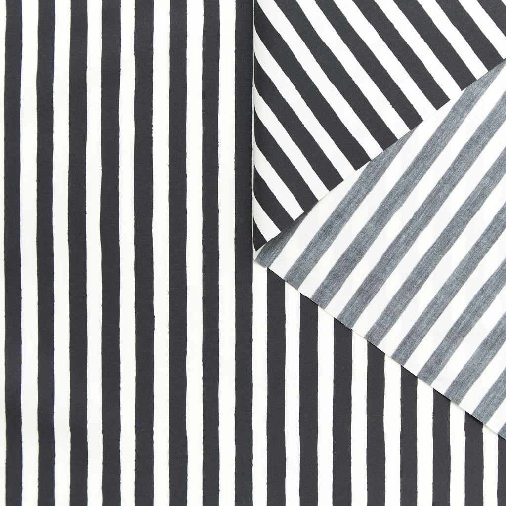 T24B08942 | Stripe 10mm Cotton & Silk Poplin