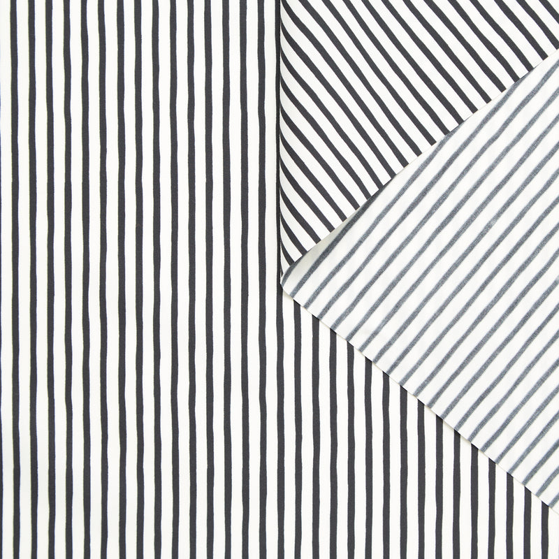 T24B08943 | Stripe 3mm Cotton & Silk Poplin