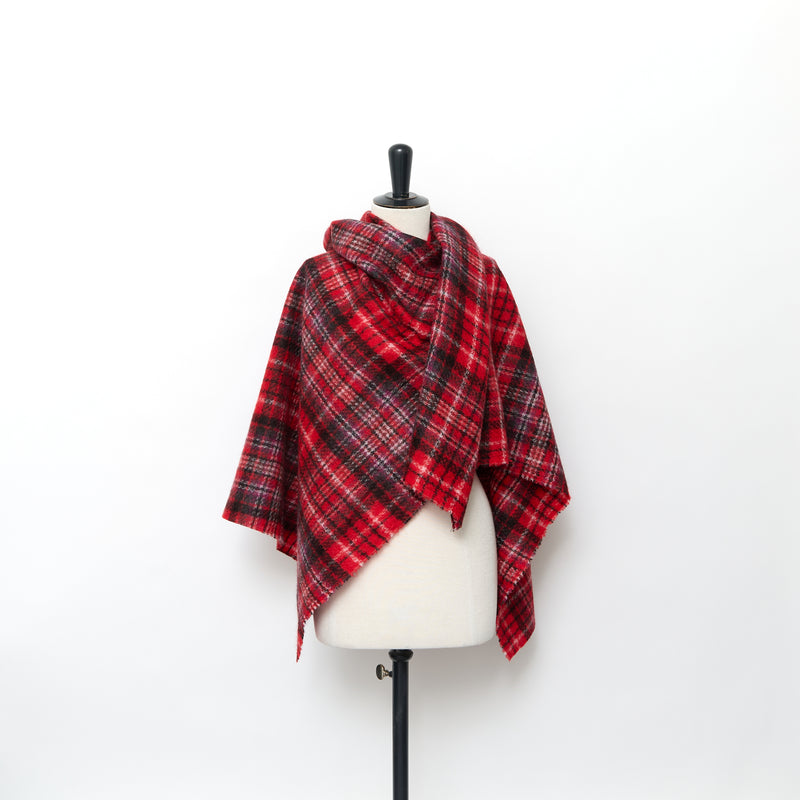 T24M10259 | Tartan Duveteux en Mohair 