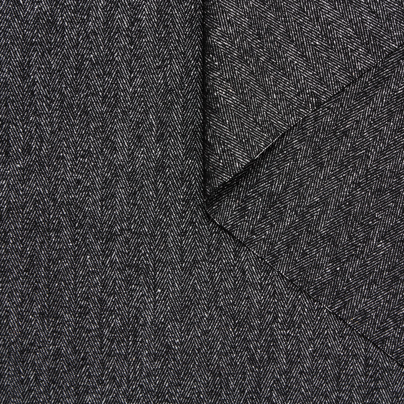 T24M10295 | Wool & Silk Herringbone Suiting