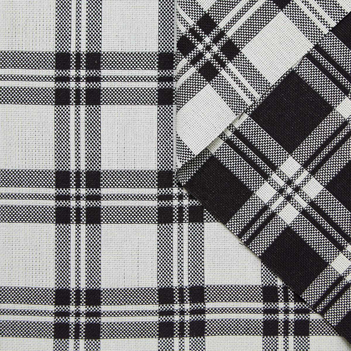 T24M10334 | Double Face Wool Checked Natté