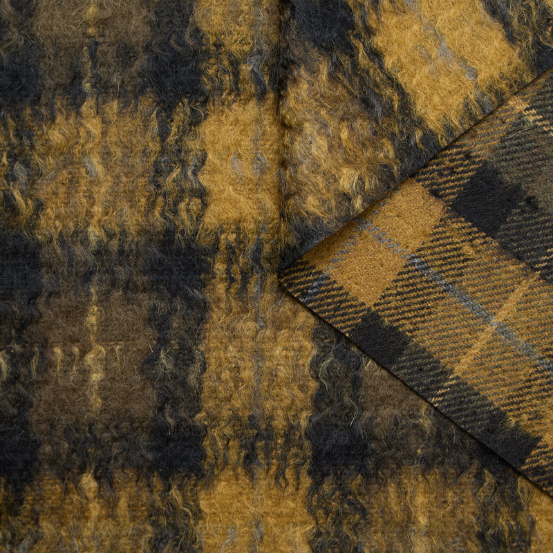 T24M10453 | Double Face Hairy Wool & Mohair Tartan