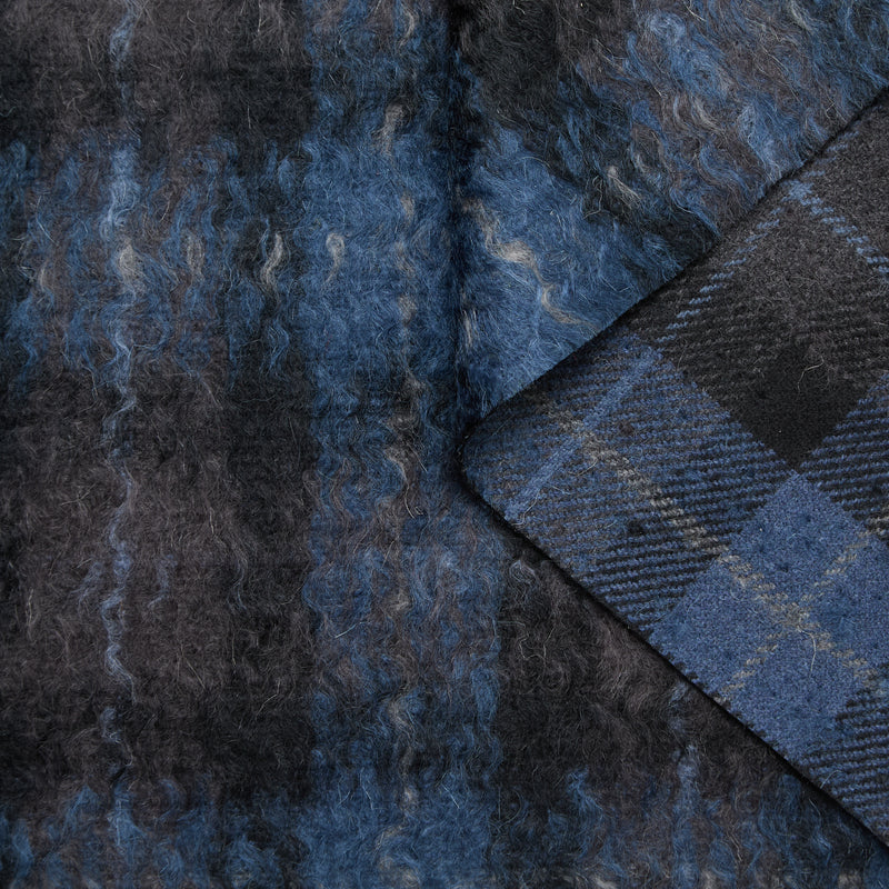 T24M10453 | Double Face Hairy Wool & Mohair Tartan